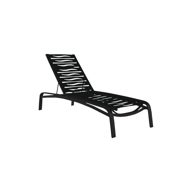 Laguna Beach Outdoor Chaise Lounge, Obsidian, Obsidian