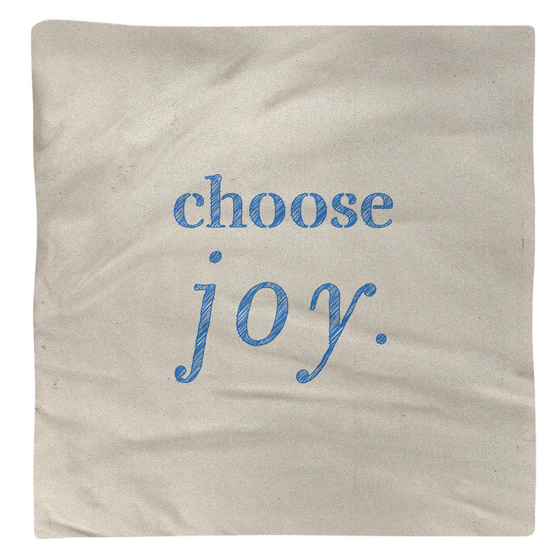 Polyester, Cotton No Pattern Square Napkin, White/Blue, Polyester, 22" L x 22" W