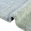 Tapis à poils longs en polypropylène tissé à la machine en vert sauge Fragos-139369947