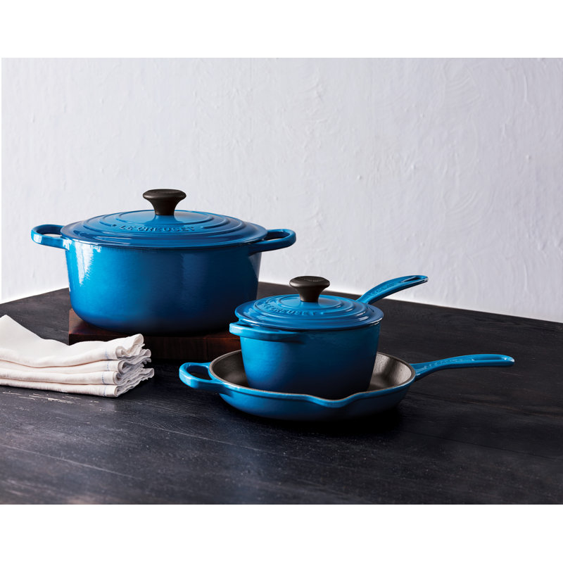 Le Creuset Enameled Cast Iron Oval Dutch Oven with Lid, Shallot