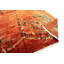 Antique Chinese - Art Deco Room Size Wool Coral / Salmon Pink Rug