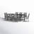 Ausby 8 - Person Patio Dining Set with Rectangular Table