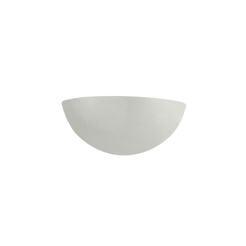 Demi-lune à 1 lumière à intensité variable Maart, Blanc mat / or champagne