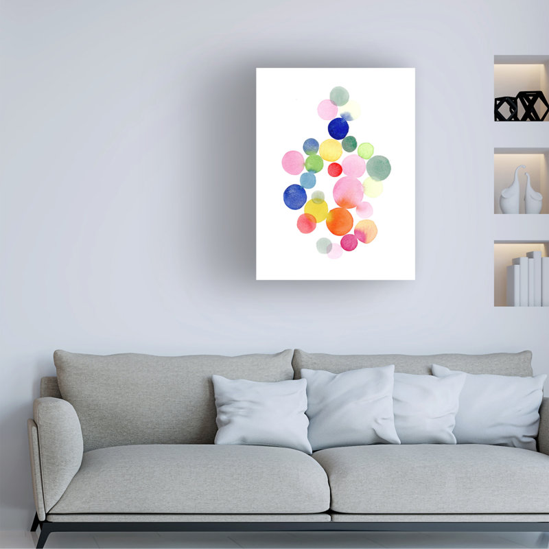 «Bulles sur toile» par Louise Van Terheijden, H 24 po x l 18 po x P 2 po