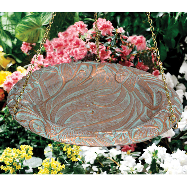 Butterfly Tray Bird Feeder, Copper Verdigris