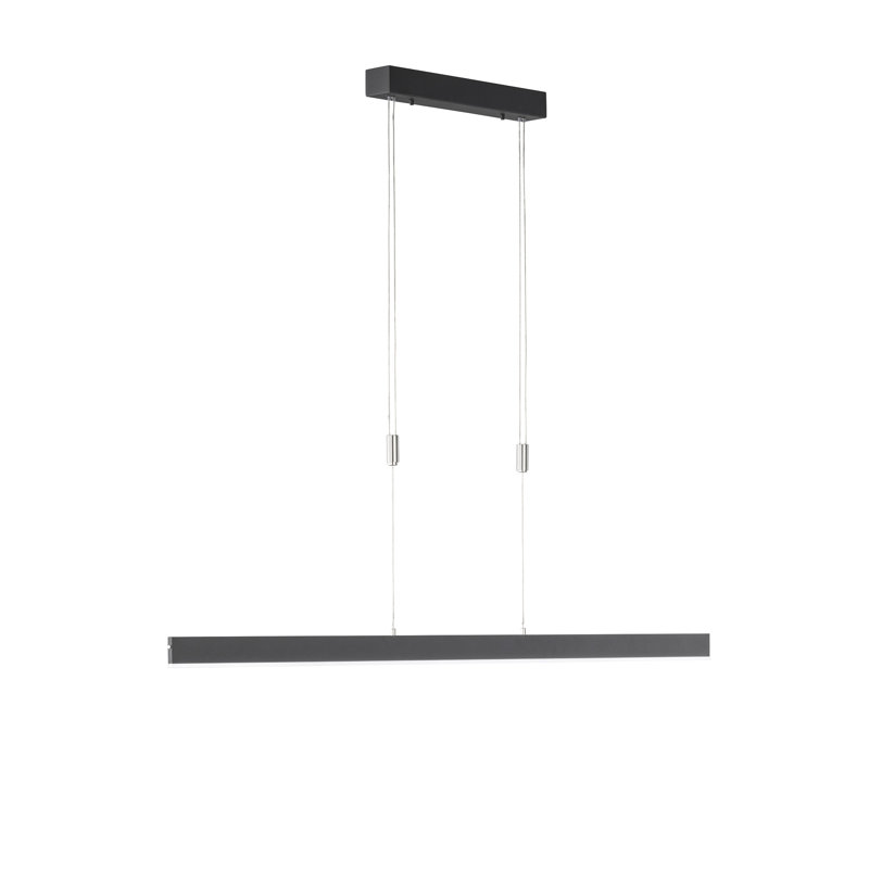 1 - Light Aluminium Sand Black LED Kitchen Island Pendant