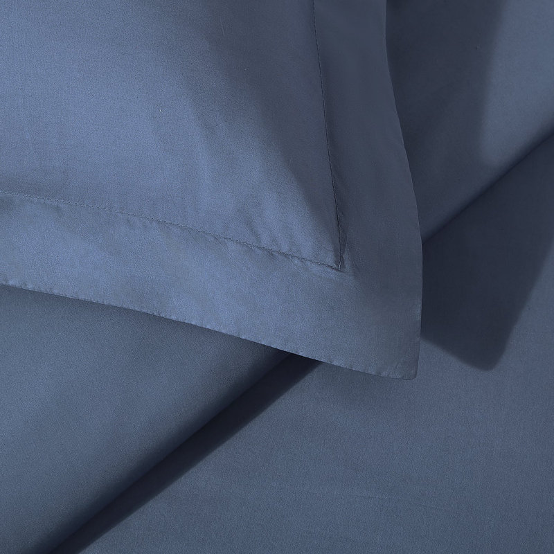 Ultra Percale Duvet Cover Set, King + 2 King Pillow Shams, Slate