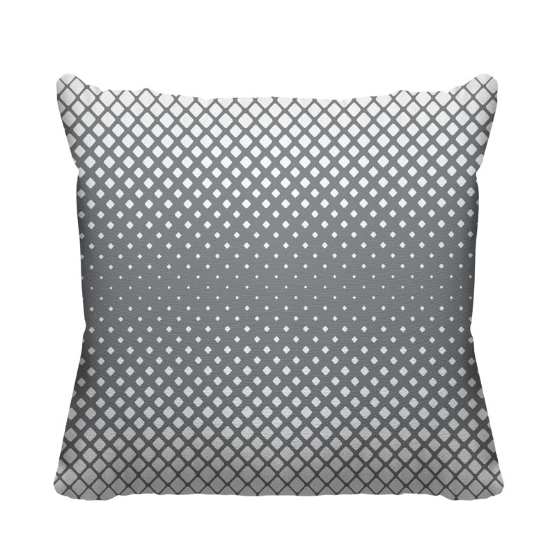 Housse et insert de coussin extérieur carré Wright, gris, 19 po x 19 po, Carré