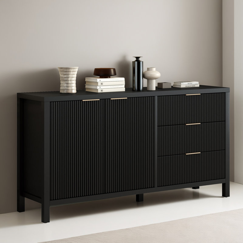 Buffet 60 po, Noir