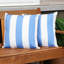 Coussins décoratifs d'extérieur carrés 17 po - Rayures de plage-1276664481-1276652411