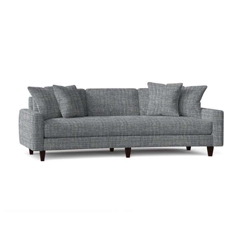 Carlie Loveseat, Dark Grey Chenille 5533-011, Mocha