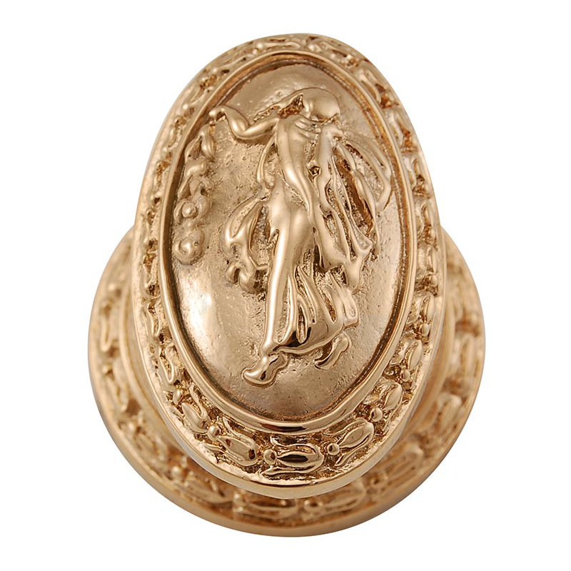 Sforza Oval Knob, Polished Gold