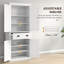 Grand garde-manger avec grand rangement et tablettes réglables-1361313862
