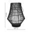 Ivyline Outdoor Portofino Curve Wirework Lantern 40cm Solar Powered Outdoor Lantern
