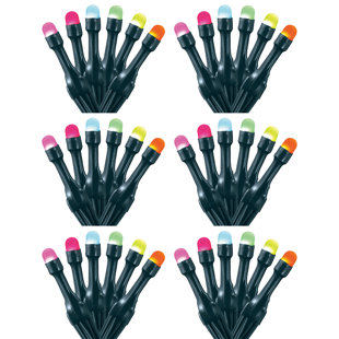 100 - Bulb 314.96'' Plug-in LED Wide Angle LED String Light (Set of 6)