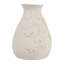 Vase floral embossé à motif floral en papier mâché rond pour décoration d'intérieur et de table