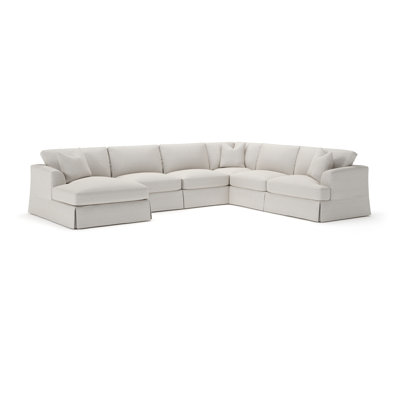 Lucia 5 - Piece Slipcovered Sectional