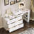 Vanity Desk With Mirror And Lights, Makeup Vanity Table With Flip-Top Tabletop And Storage 7 Drawers, 9 Compartments, 3 Shelves, 3 Color Modes Adjustable Makeup Table For Bedroom-998945005