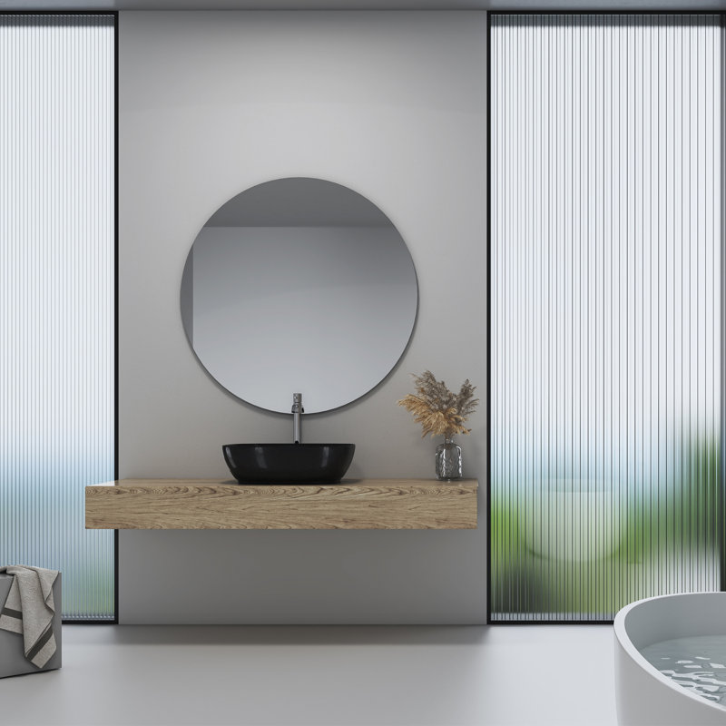 Altair 20'' Black Ceramic Oval Bathroom Vessel Sink