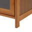 6 Tier Tall Free Standing Bamboo 24 Pair Shoe Storage Cabinet with Clear Flip Doors