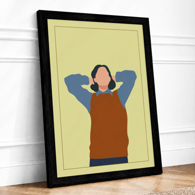 Figure at Rest Modern - Framed Print