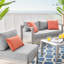 Ensemble de patio extérieur en aluminium 4 pièces Shore Sunbrella-327638904