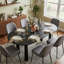 Table de cuisine ovale en bois 30 po avec 4 pieds-1038805299-1038805297