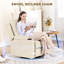 Saven 90cm Wide Swivel Home Theatre Recliner-23361259