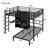 Space‑Saving Full XL Over Twin Loft Bunk Bed with Folding Desk, LED Closet & USB Ports