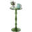 Acrylic End Table With Round Top And Trestle Base， Modern Accent Table For Living Rooms-1414026829