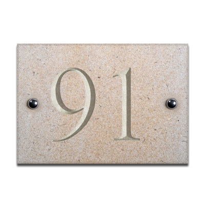 Chebanse 10cm H Stone House Number