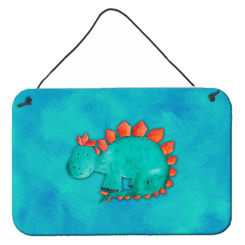 Décoration murale aquarelle stegosaurus