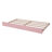 Space-saving Teddy Fleece Twin Daybed With Led Lighting, Pink Trundle