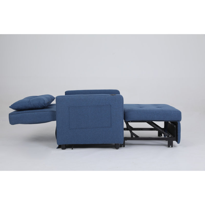 Canapé-lit convertible 3 en 1 Sleeper Chair, Bleu