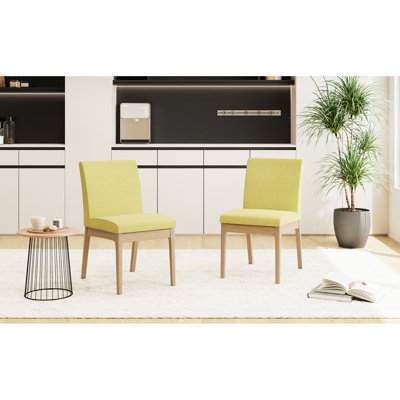 2 sièges de salle à manger envoûtants en tissu - l 17,52 po x H 32,09 po, hauteur de l'assise 19,25 po, nécessitant un assemblage