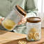 Pot en verre rétro 32 oz avec couvercle, contenants de rangement en verre, contenants de rangement hermétiques pour le sucre, le café, le thé, les épices, la farine, les biscuits bonbons, les pâtes, les céréales et les jarres décoratives