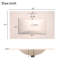 Meuble-lavabo de 30 po avec lavabo en céramique, armoire de salle de bain simple avec 2 portes et une tablette, portes-111123820