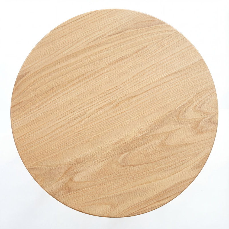 Fjord 23.6"W Solid Oak Side Table, Oak, 23.5" Side Table