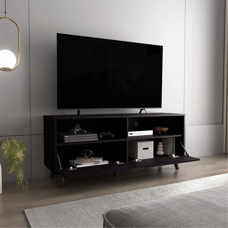 Meuble télé, 1 porte, 2 tablettes