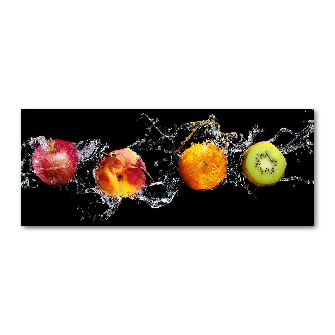 Obst und Wasser - Ungerahmte Grafik auf Leinwand