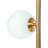 Artema Floor Lamp with White Globe