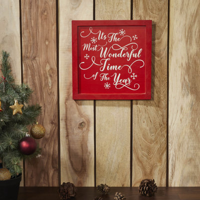 Plaque murale rouge 11x11
