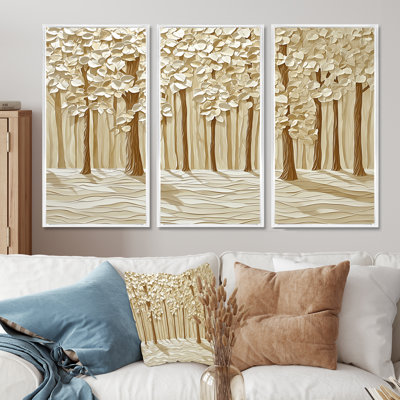 Adalise - ensemble d'art mural paysage de forêt