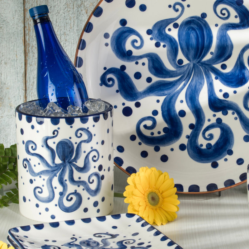 Euro Ceramica Octopus Utensil Holder