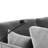 L-Shaped, Sectional , Living Room, Movable , Ports, Phone Holder, Chenille Upholstery, Grey Grey, Modular, Bed, Reconfigurable Charging, Lumbar Pillows, Easy To Assemble-1227046175