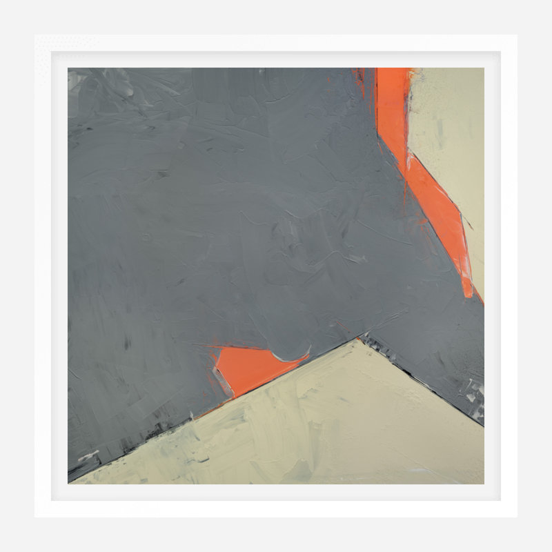 Geo III by John Beard - Artist Enhanced Canvas Print, White Floater Framed Canvas, 50" H x 50" W x 2" D