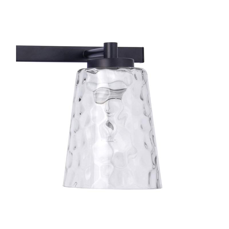 Éclairage pour salle de bain 3 lumières Aimili, Noir mat