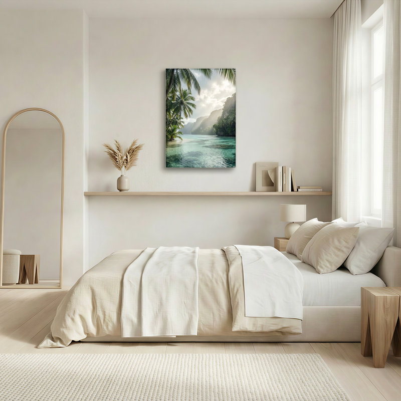 Ensemble de 1 tableau sur toile « Paradis tropical », 48"H x 32"W, Wrapped Canvas