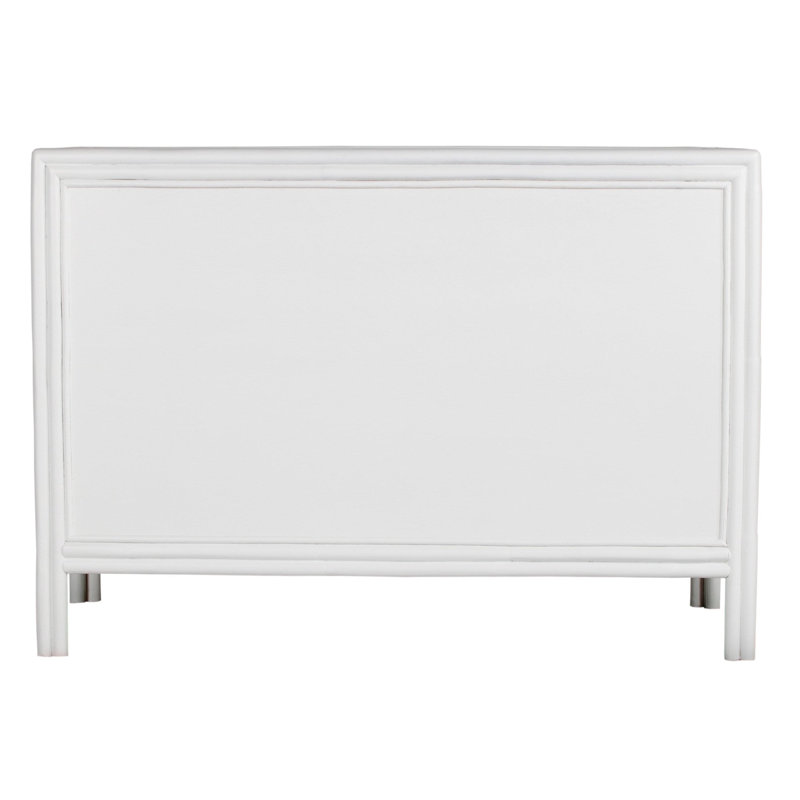 Aruba 6 - Drawer Dresser, White/Brushed Nickel