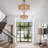 6-Light 23.6" Boho Coastal Rattan Chandelier, Farmhouse Wicker Pendant Light Fixture For Dining Room, Living Room, Kitchen Island, Bedroom, Hallway, Foyer